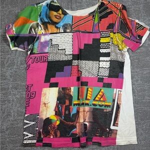 Vintage Y2K M.I.A. MIA T-Shirt Graphic Hip Hop Diva Rap Read Below
